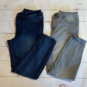 Maurices 16W plus Everflex high rise skinny jeans